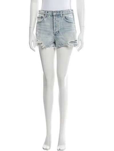 Pre-owned Agolde Mini Shorts In Blue