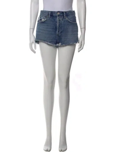 Pre-owned Agolde Mini Shorts In Blue