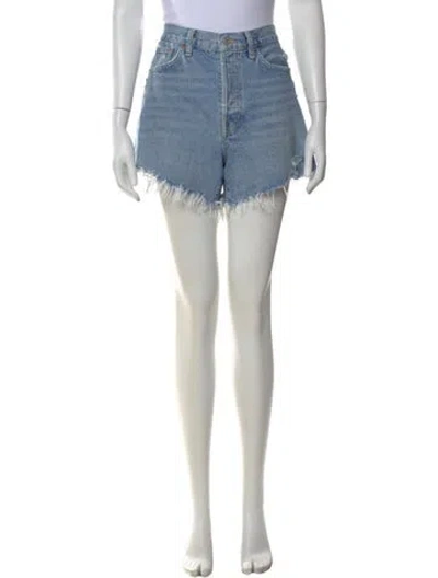 Pre-owned Agolde Mini Shorts In Blue