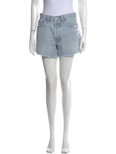 Pre-owned Agolde Mini Shorts In Blue