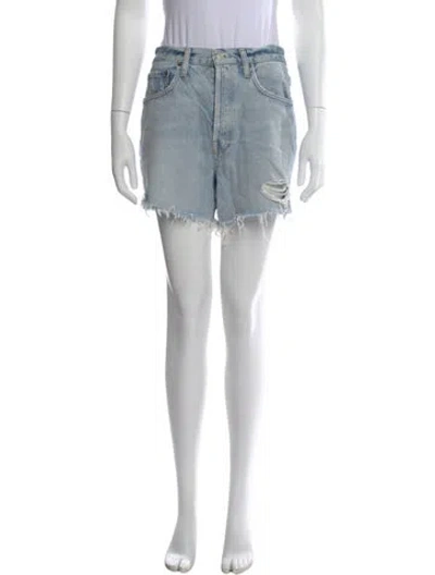 Pre-owned Agolde Mini Shorts In Blue