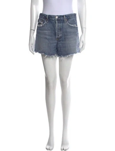 Pre-owned Agolde Mini Shorts In Blue