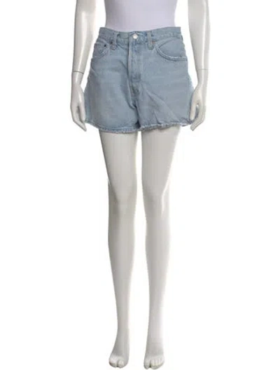 Pre-owned Agolde Mini Shorts In Blue