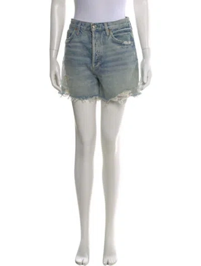 Pre-owned Agolde Mini Shorts In Blue