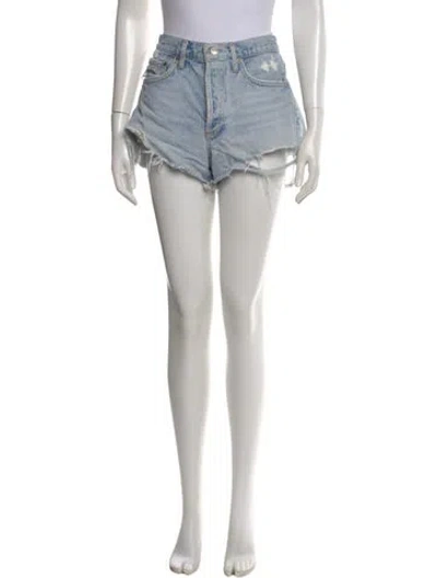 Pre-owned Agolde Mini Shorts In Blue