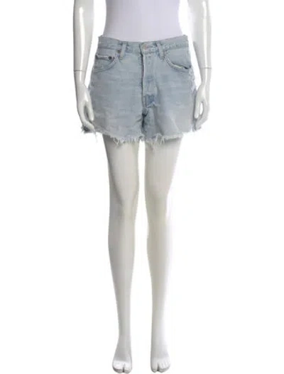 Pre-owned Agolde Mini Shorts In Blue