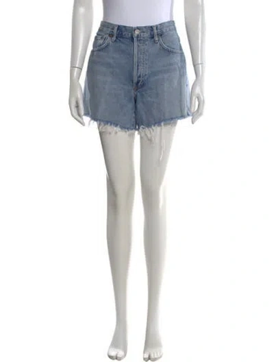 Pre-owned Agolde Mini Shorts In Blue