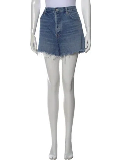 Pre-owned Agolde Mini Shorts In Blue