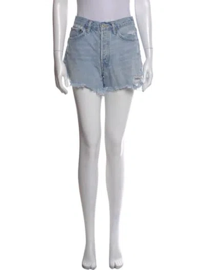 Pre-owned Agolde Mini Shorts In Blue