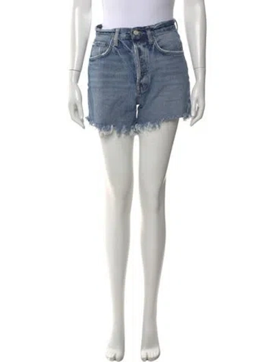 Pre-owned Agolde Mini Shorts In Blue