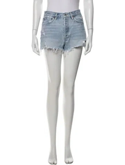 Pre-owned Agolde Mini Shorts In Blue