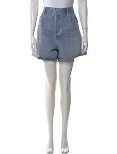 Pre-owned Agolde Mini Shorts In Blue