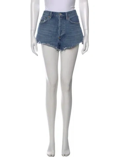 Pre-owned Agolde Mini Shorts In Blue