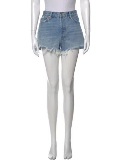 Pre-owned Agolde Mini Shorts In Blue