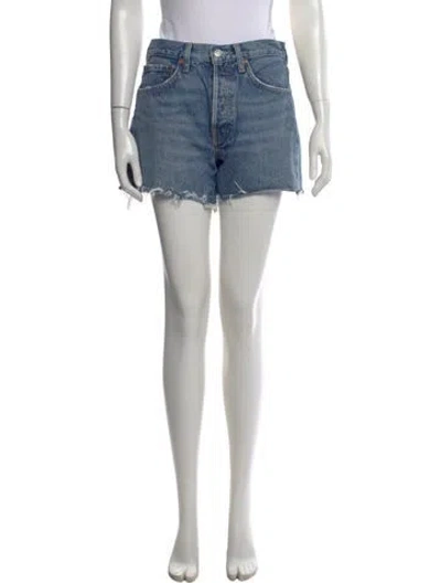 Pre-owned Agolde Mini Shorts In Blue