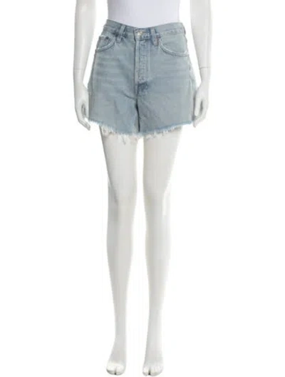 Pre-owned Agolde Mini Shorts In Blue