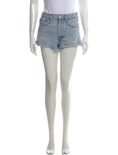 Pre-owned Agolde Mini Shorts In Blue