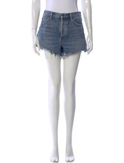 Pre-owned Agolde Mini Shorts In Blue