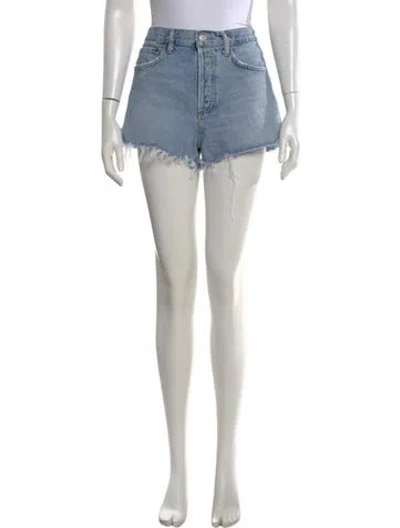 Pre-owned Agolde Mini Shorts In Blue