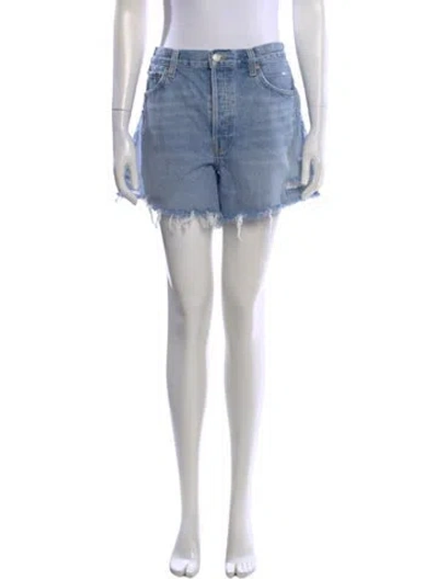Pre-owned Agolde Mini Shorts In Blue