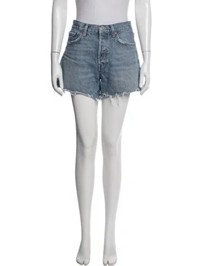 Pre-owned Agolde Mini Shorts In Blue
