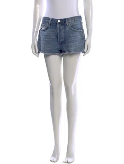 Pre-owned Agolde Mini Shorts In Blue