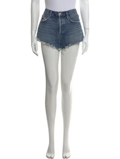 Pre-owned Agolde Mini Shorts In Blue