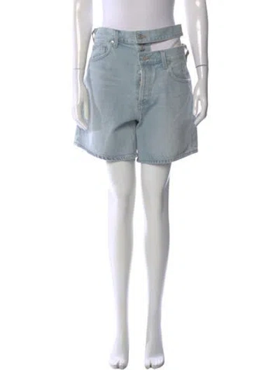 Pre-owned Agolde Mini Shorts In Blue
