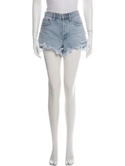 Pre-owned Agolde Mini Shorts In Blue