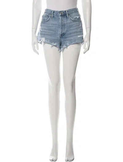 Pre-owned Agolde Mini Shorts In Blue