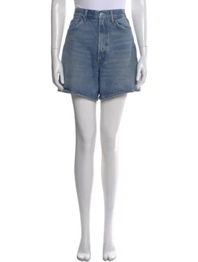 Pre-owned Agolde Mini Shorts In Blue