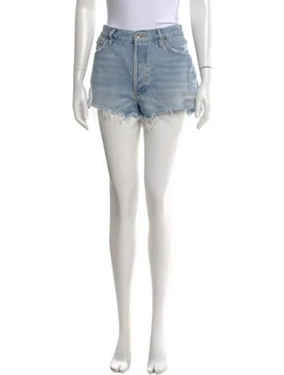 Pre-owned Agolde Mini Shorts In Blue