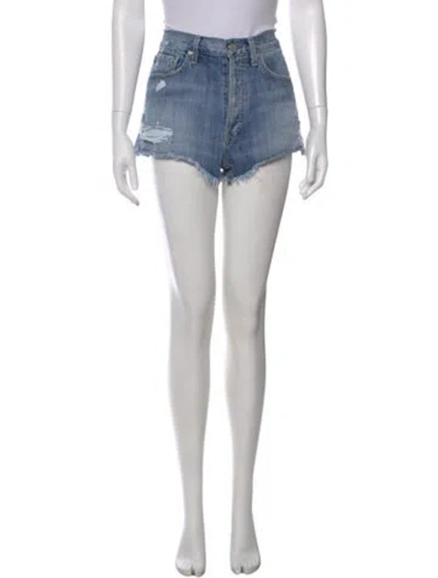Pre-owned Agolde Mini Shorts In Blue