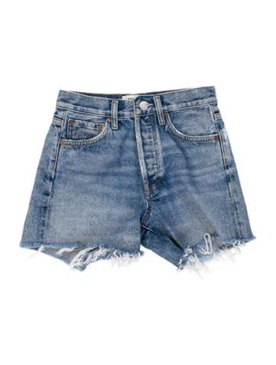 Pre-owned Agolde Mini Shorts In Blue