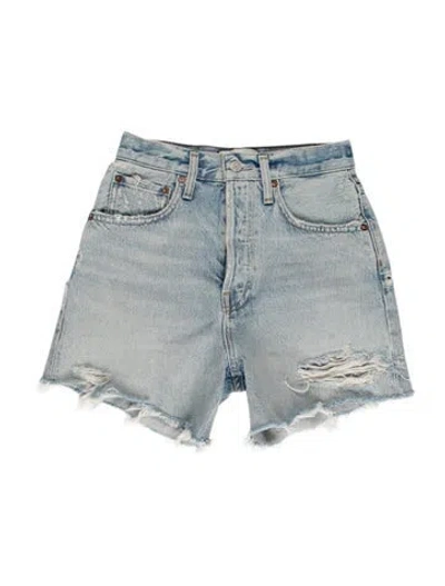 Pre-owned Agolde Mini Shorts In Blue