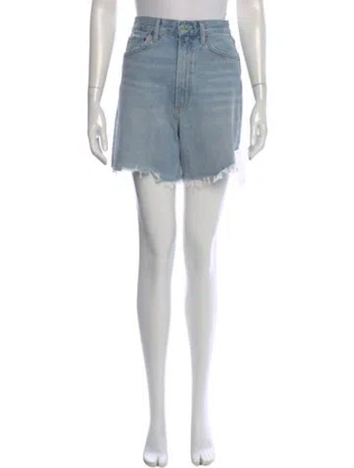 Pre-owned Agolde Mini Shorts In Blue
