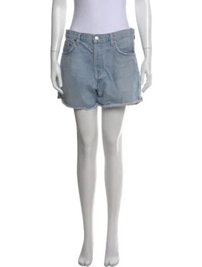 Pre-owned Agolde Mini Shorts In Blue