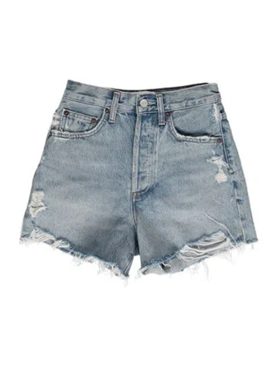 Pre-owned Agolde Mini Shorts In Blue