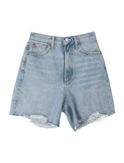 Pre-owned Agolde Mini Shorts In Blue