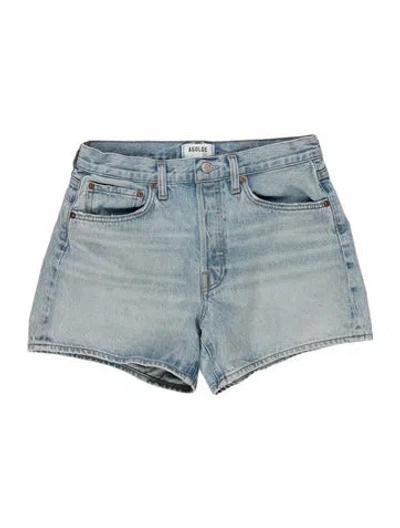 Pre-owned Agolde Mini Shorts In Blue