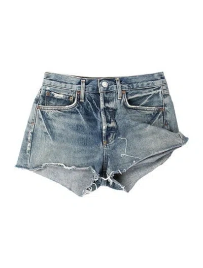 Pre-owned Agolde Mini Shorts In Blue