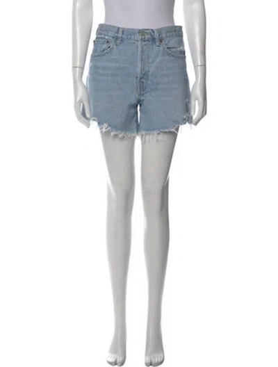 Pre-owned Agolde Mini Shorts In Blue