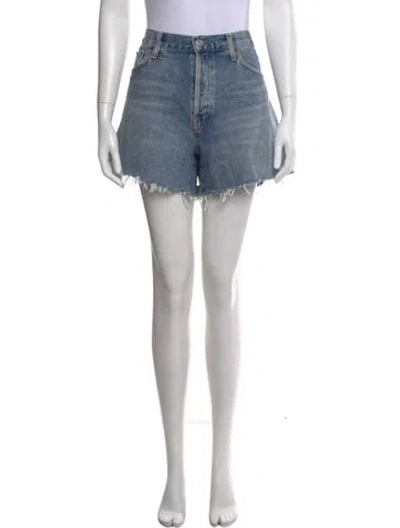Pre-owned Agolde Mini Shorts In Blue