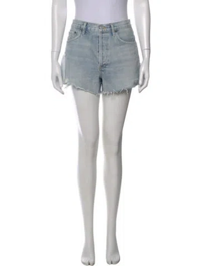 Pre-owned Agolde Mini Shorts In Blue