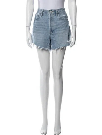 Pre-owned Agolde Mini Shorts In Blue