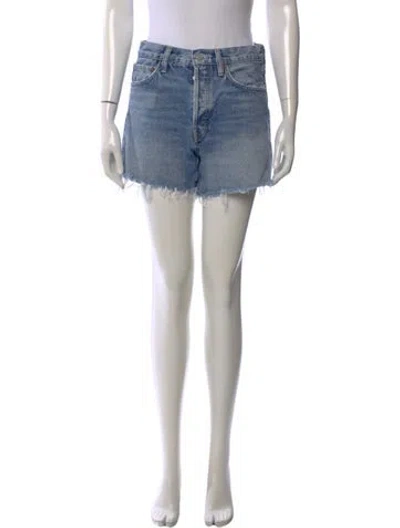 Pre-owned Agolde Mini Shorts In Blue