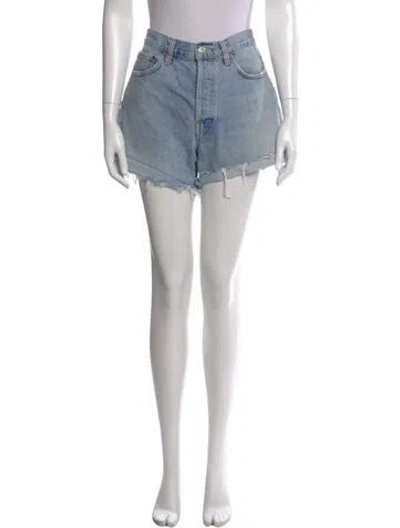 Pre-owned Agolde Mini Shorts In Blue