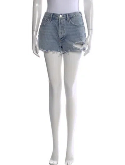 Pre-owned Agolde Mini Shorts In Blue