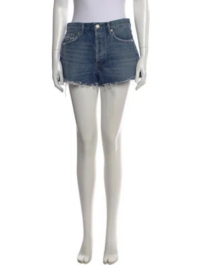 Pre-owned Agolde Mini Shorts In Blue