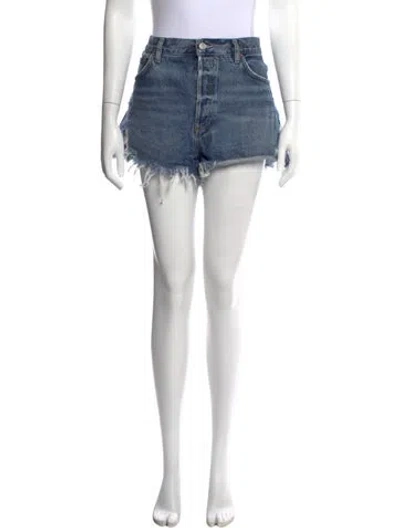 Pre-owned Agolde Mini Shorts In Blue